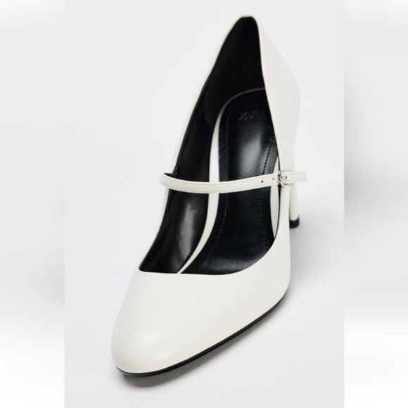 ZARA CURVED HEEL PUMP - Picture 3 of 5